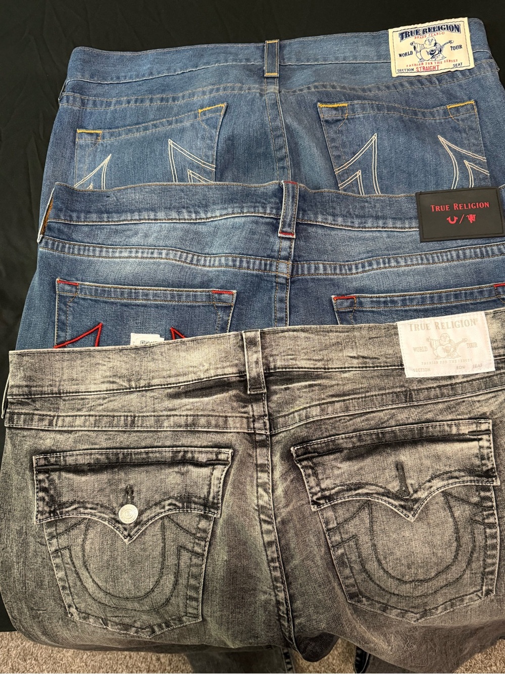 True Religion Jeans and Shirts Lot!! Sz 40 and 42
